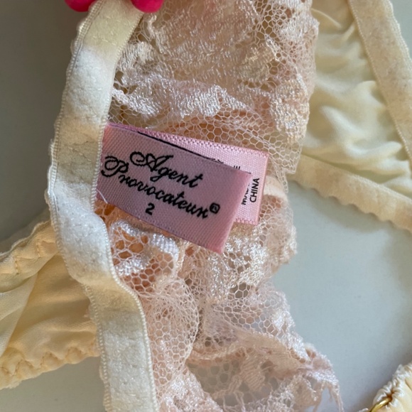 Agent Provocateur satin lace corset and panties - Picture 7 of 8
